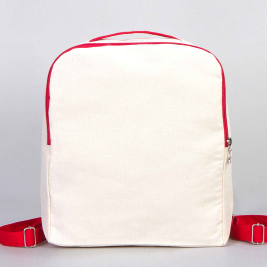 Kanvas Sırt Çantası VİP Kırmızı - 25x32x10cm - istecanta.com