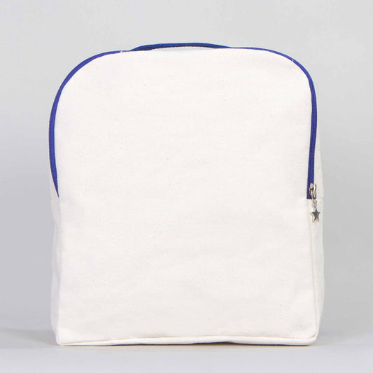 Kanvas Sırt Çantası VİP Saks Mavi - 25x32x10 cm - istecanta.com