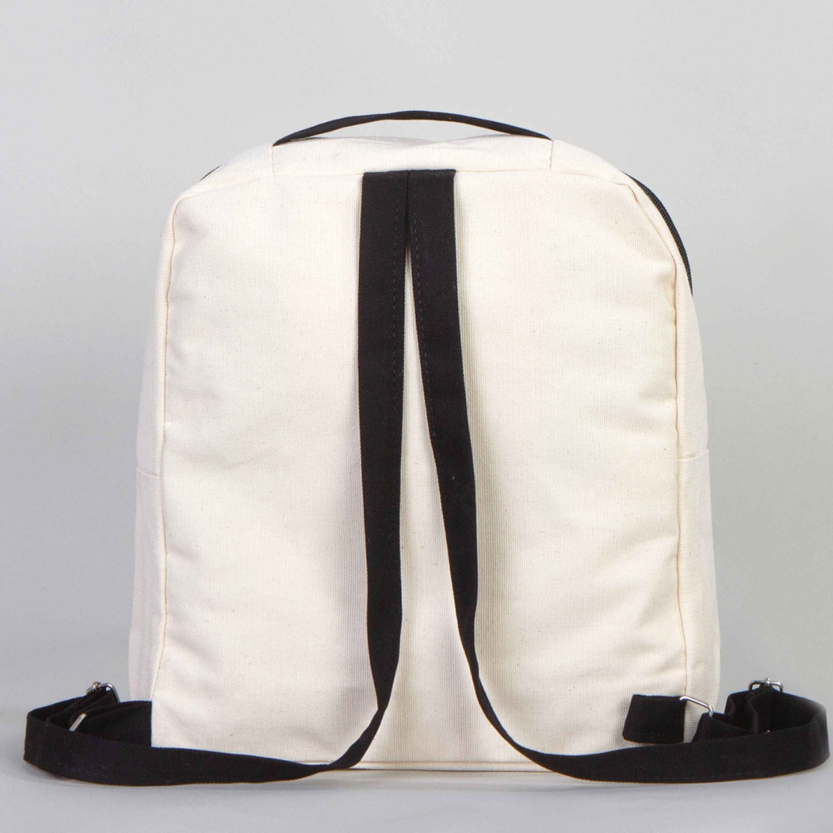 Kanvas Sırt Çantası VIP Siyah - 25x32x10 cm - istecanta.com