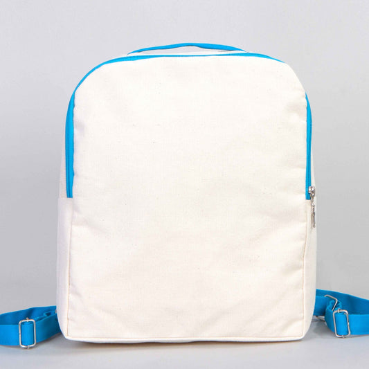 Kanvas Sırt Çantası VİP Turkuaz - 25x32x10 cm - istecanta.com
