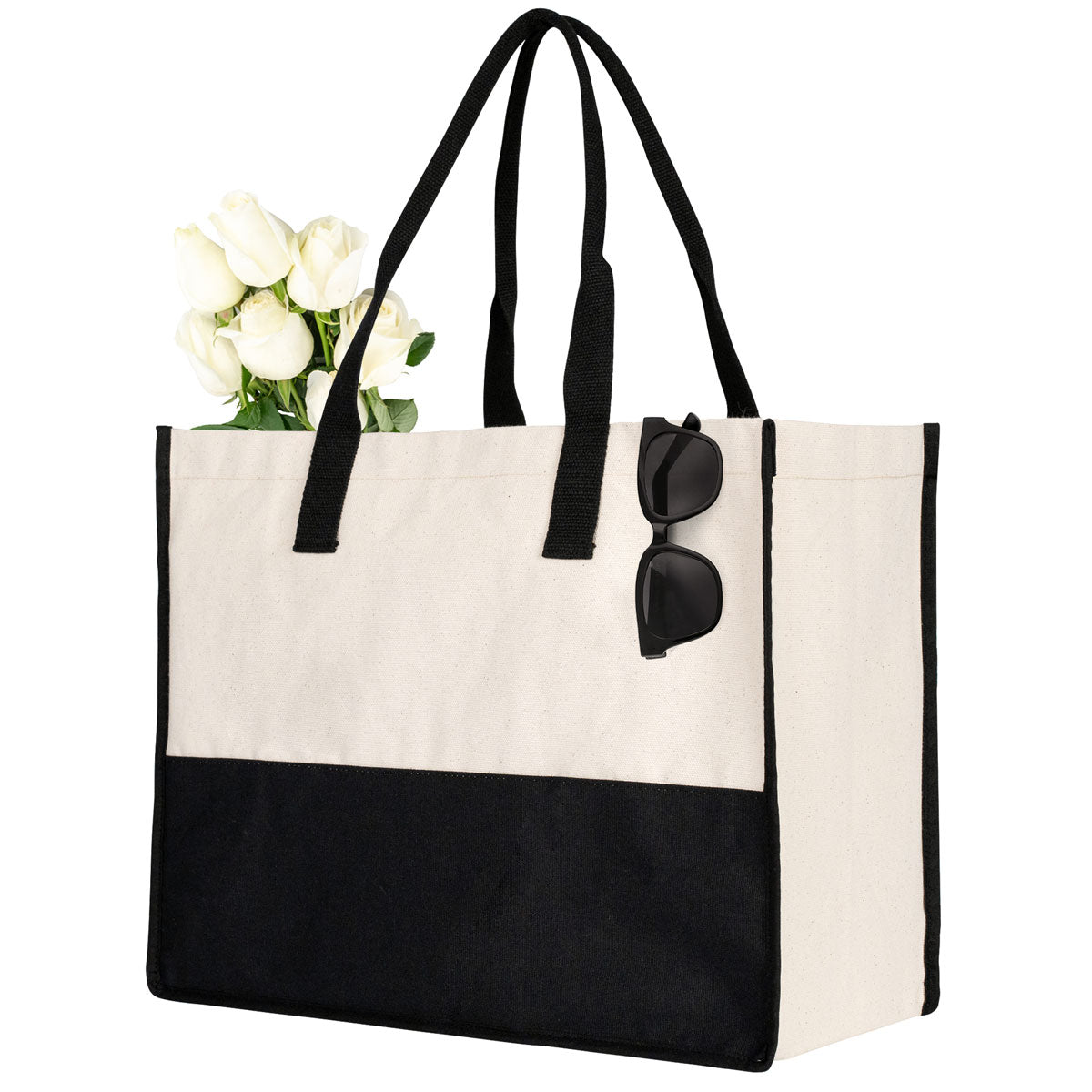 Elite Kanvas Bez Çanta, Plaj Çantası, Büyük Kapasiteli Alışveriş Çantası, 390gr, 45x35x19 cm - istecanta.com