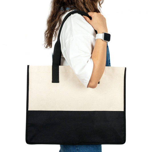 Elite Kanvas Bez Çanta, Plaj Çantası, Büyük Kapasiteli Alışveriş Çantası, 390gr, 45x35x19 cm - istecanta.com