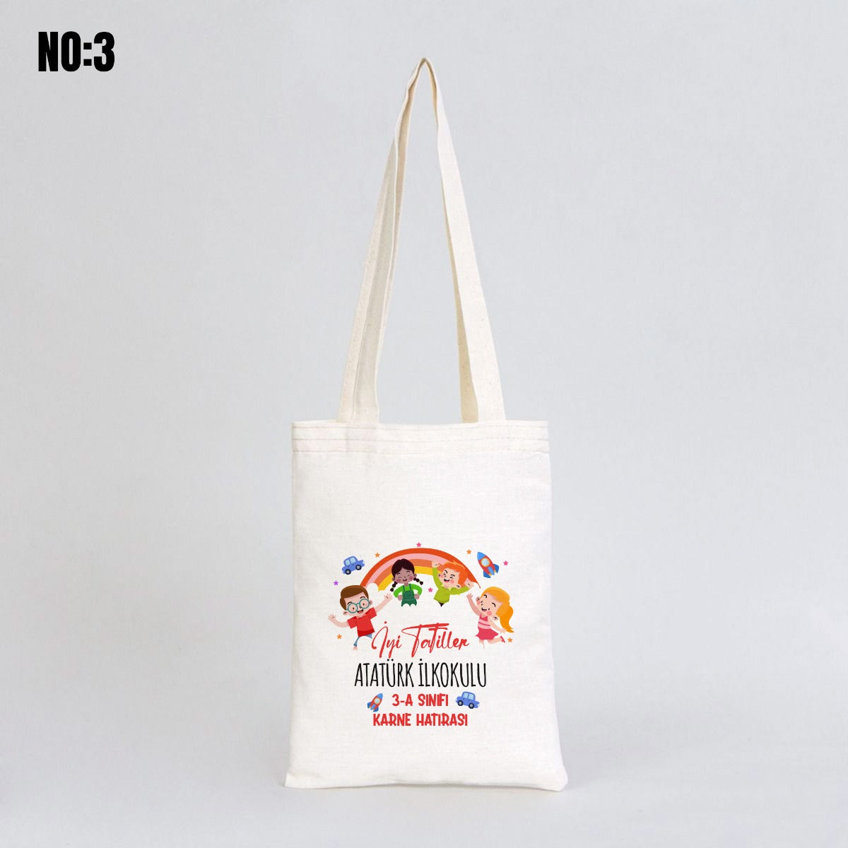Kitap Çantası Karne Günü Hediyesi - 20x25cm (Özelleştirilebilir) - istecanta.com