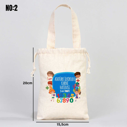 Karne Günü Bez Kese Tek Tutma Kısa Kulp - 15,5 x 20 cm (Özelleştirebilir) - istecanta.com
