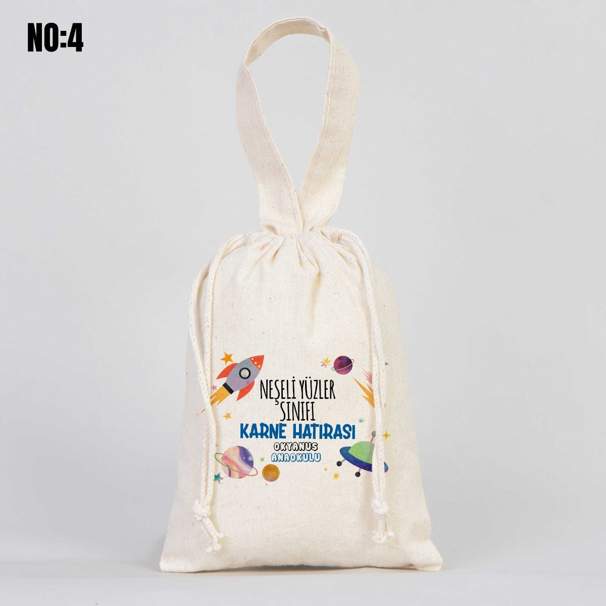 Karne Günü Bez Kese Tek Tutma Kısa Kulp - 15,5 x 20 cm (Özelleştirebilir) - istecanta.com