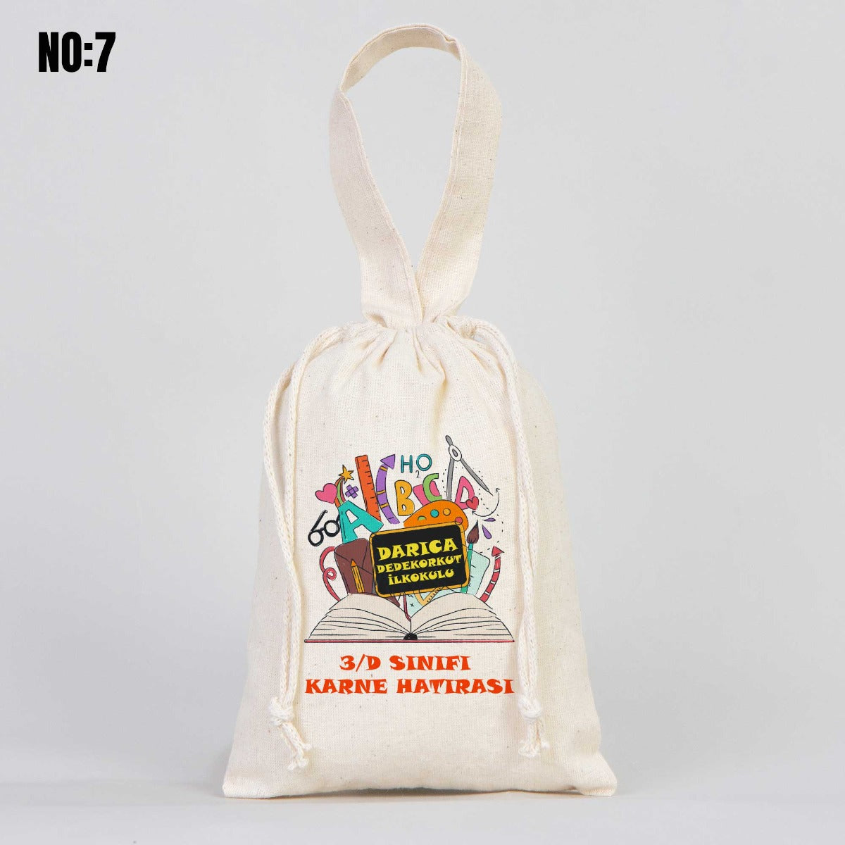 Karne Günü Bez Kese Tek Tutma Kısa Kulp - 15,5 x 20 cm (Özelleştirebilir) - istecanta.com