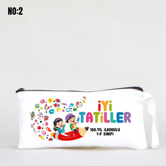 Karne Hediyesi Beyaz Bez Kalemlik 21x10cm (Özelleştirilebilir) - istecanta.com
