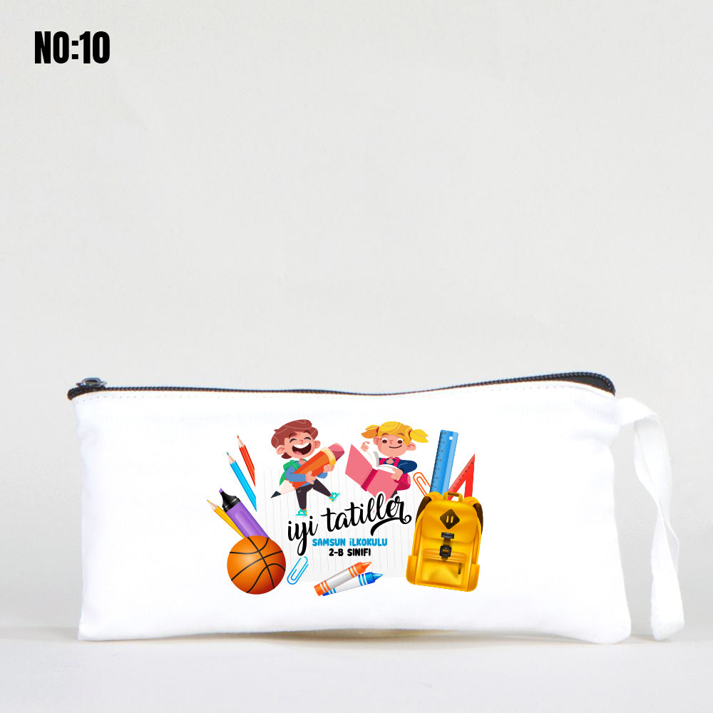Karne Hediyesi Beyaz Bez Kalemlik 21x10cm (Özelleştirilebilir) - istecanta.com