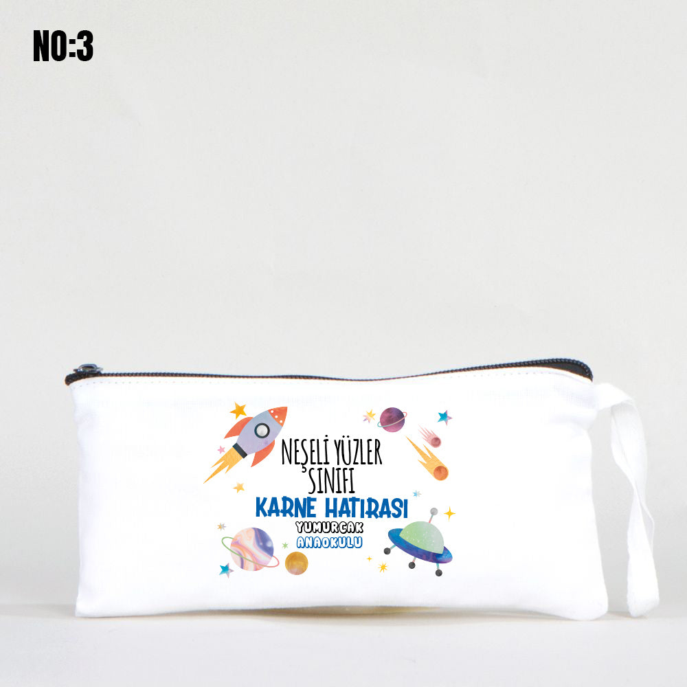 Karne Hediyesi Beyaz Bez Kalemlik 21x10cm (Özelleştirilebilir) - istecanta.com