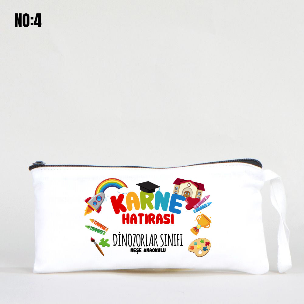 Karne Hediyesi Beyaz Bez Kalemlik 21x10cm (Özelleştirilebilir) - istecanta.com