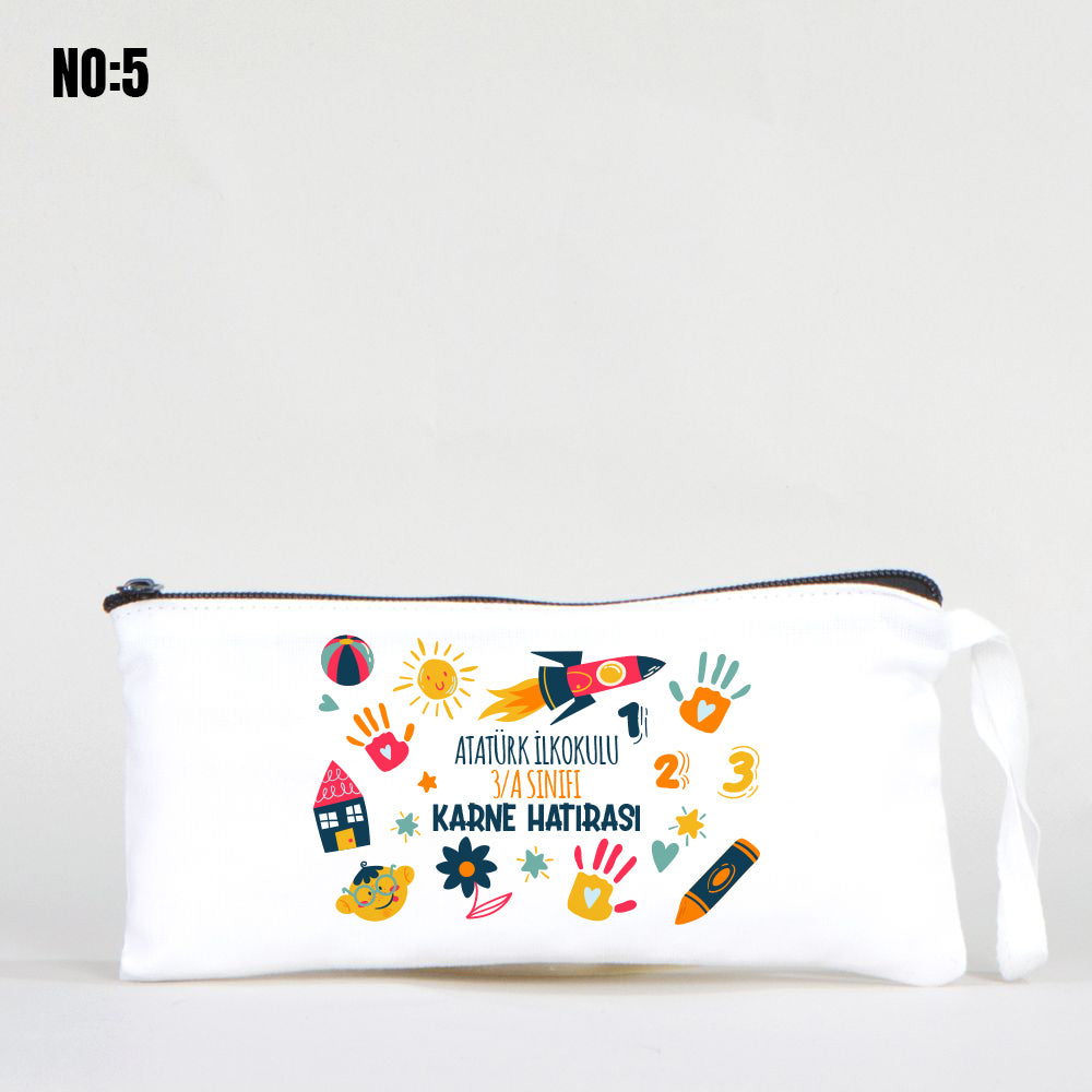 Karne Hediyesi Beyaz Bez Kalemlik 21x10cm (Özelleştirilebilir) - istecanta.com