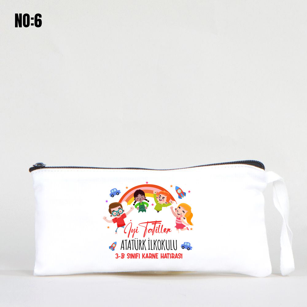 Karne Hediyesi Beyaz Bez Kalemlik 21x10cm (Özelleştirilebilir) - istecanta.com