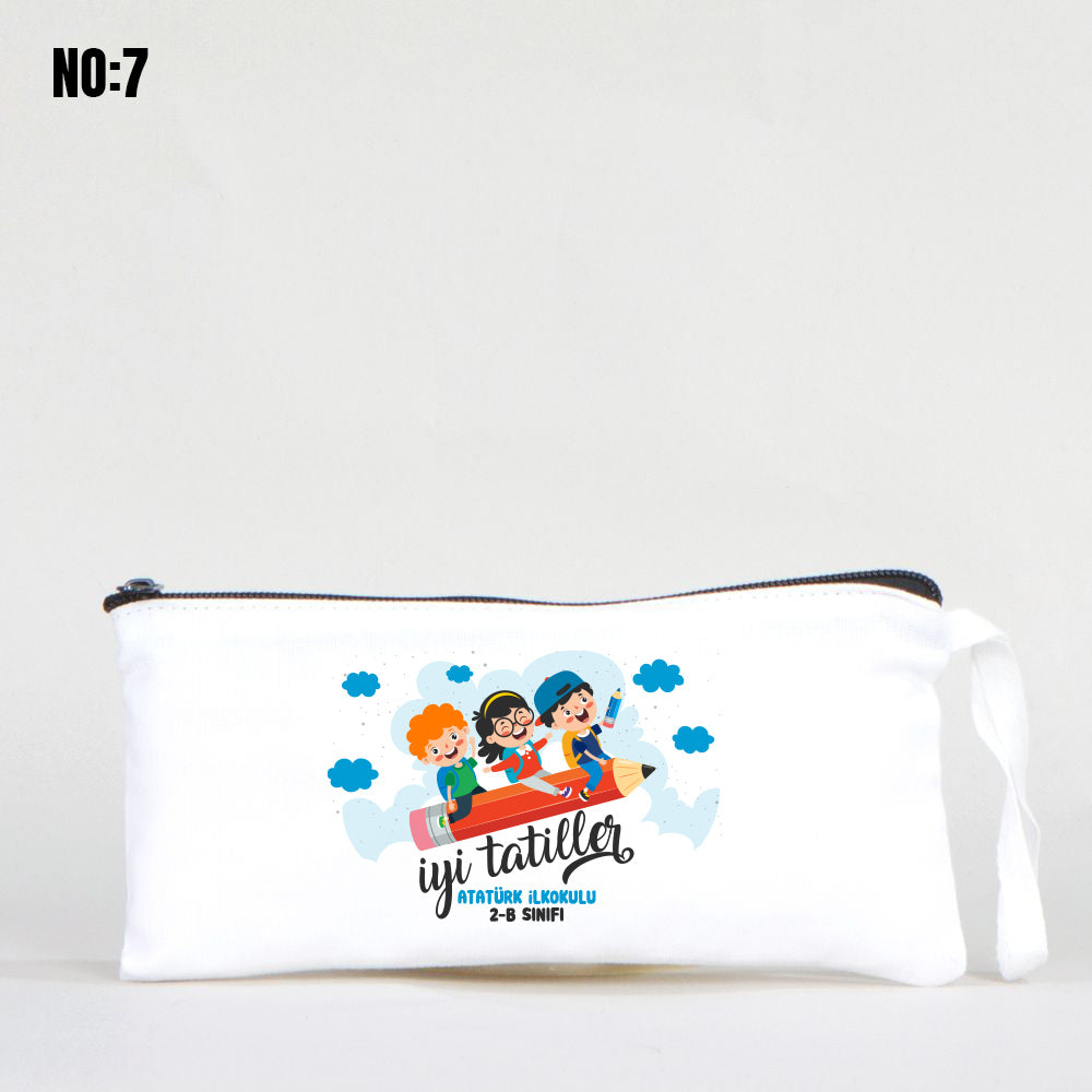 Karne Hediyesi Beyaz Bez Kalemlik 21x10cm (Özelleştirilebilir) - istecanta.com