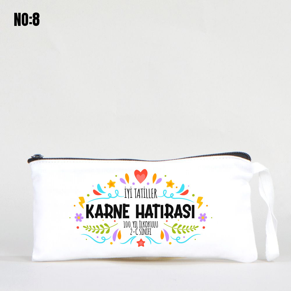 Karne Hediyesi Beyaz Bez Kalemlik 21x10cm (Özelleştirilebilir) - istecanta.com