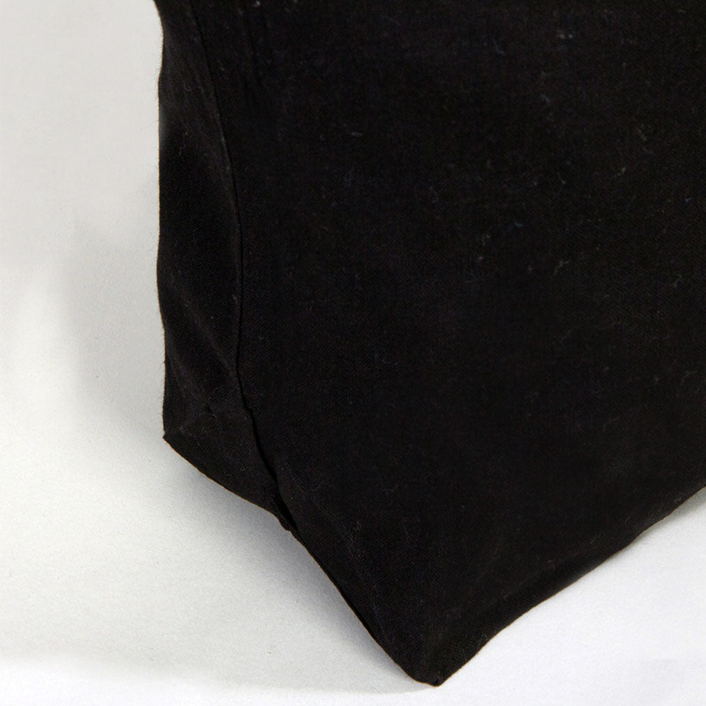 Katlanabilir Alışveriş Çantası Siyah 48x41x10cm (Özelleştirilebilir) - istecanta.com