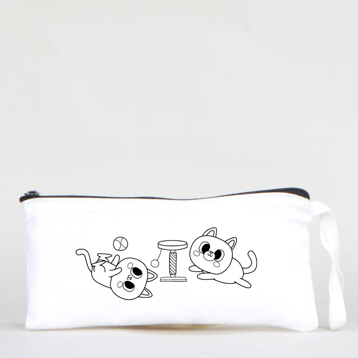 Boyanabilir Bez Kalemlik - Sevimli Kediler - istecanta.com