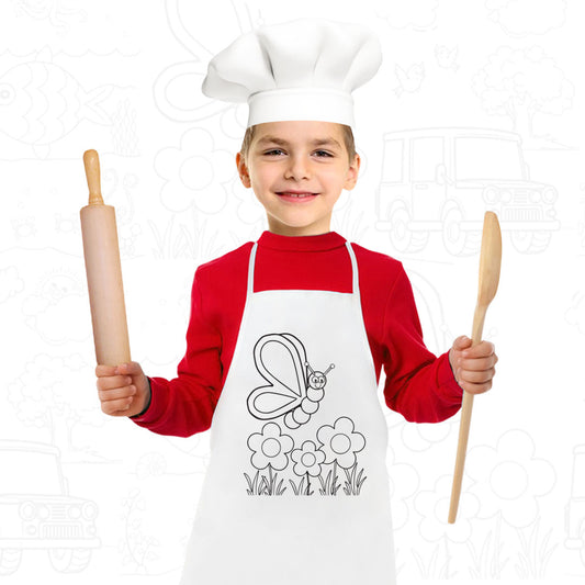 Boyanabilir Önlük - Mutlu Kelebek - istecanta.com