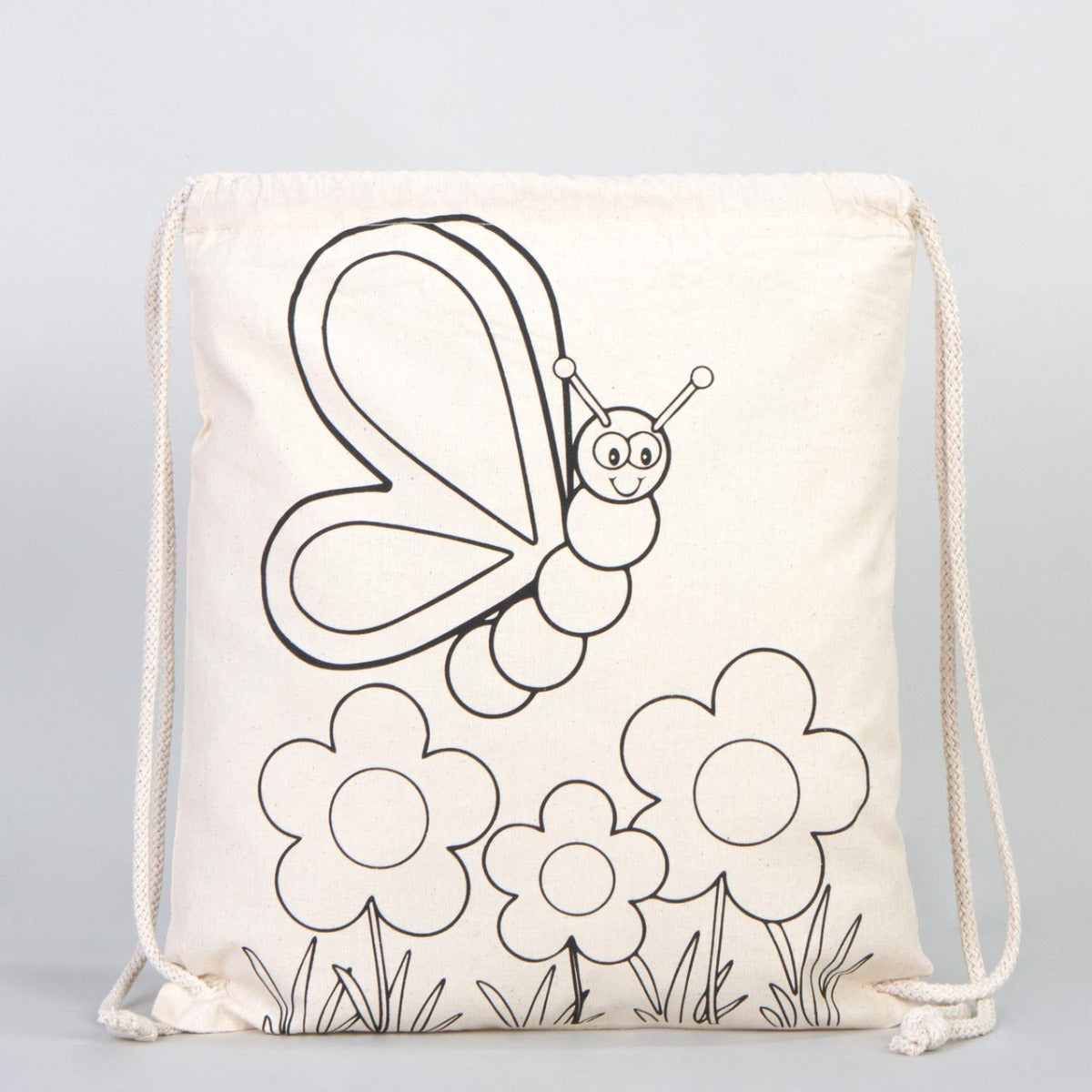 Bammerz Boyanabilir Büzgülü Bez Çanta Kelebek - Zıpzıp - istecanta.com