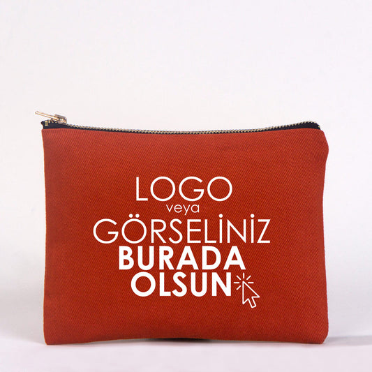 Star Clutch 21x15 Kiremit - Metal Fermuar (Özelleştirilebilir) - istecanta.com