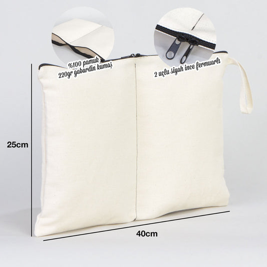 Kirli - Temiz Seyahat Torbası - 40x25 cm Boyutlarında - Valiz Düzenleyici - Çamaşır Torbası - istecanta.com