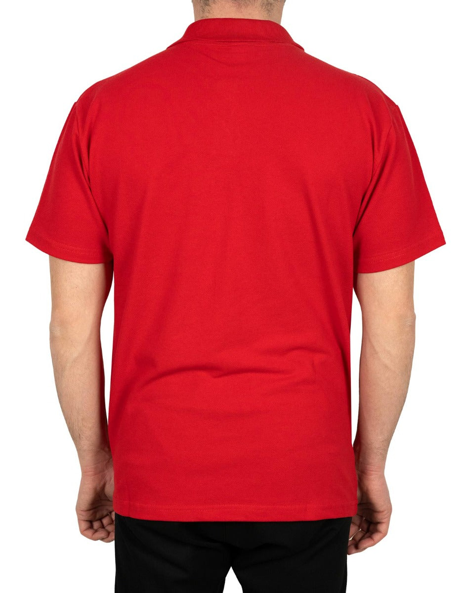 Polo Yaka Tişört Kırmızı - istecanta.com
