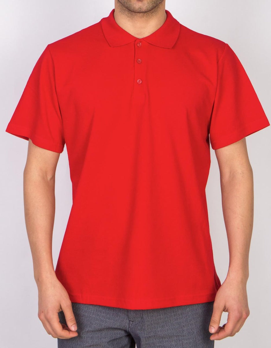 Polo Yaka Tişört Kırmızı - istecanta.com
