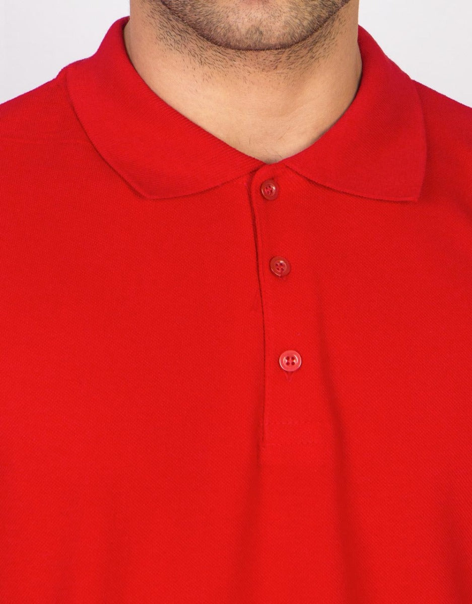 Polo Yaka Tişört Kırmızı - istecanta.com