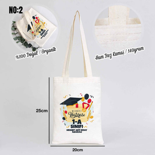 Kitap Çantası Karne Günü Hediyesi - 20x25cm (Özelleştirilebilir) - istecanta.com