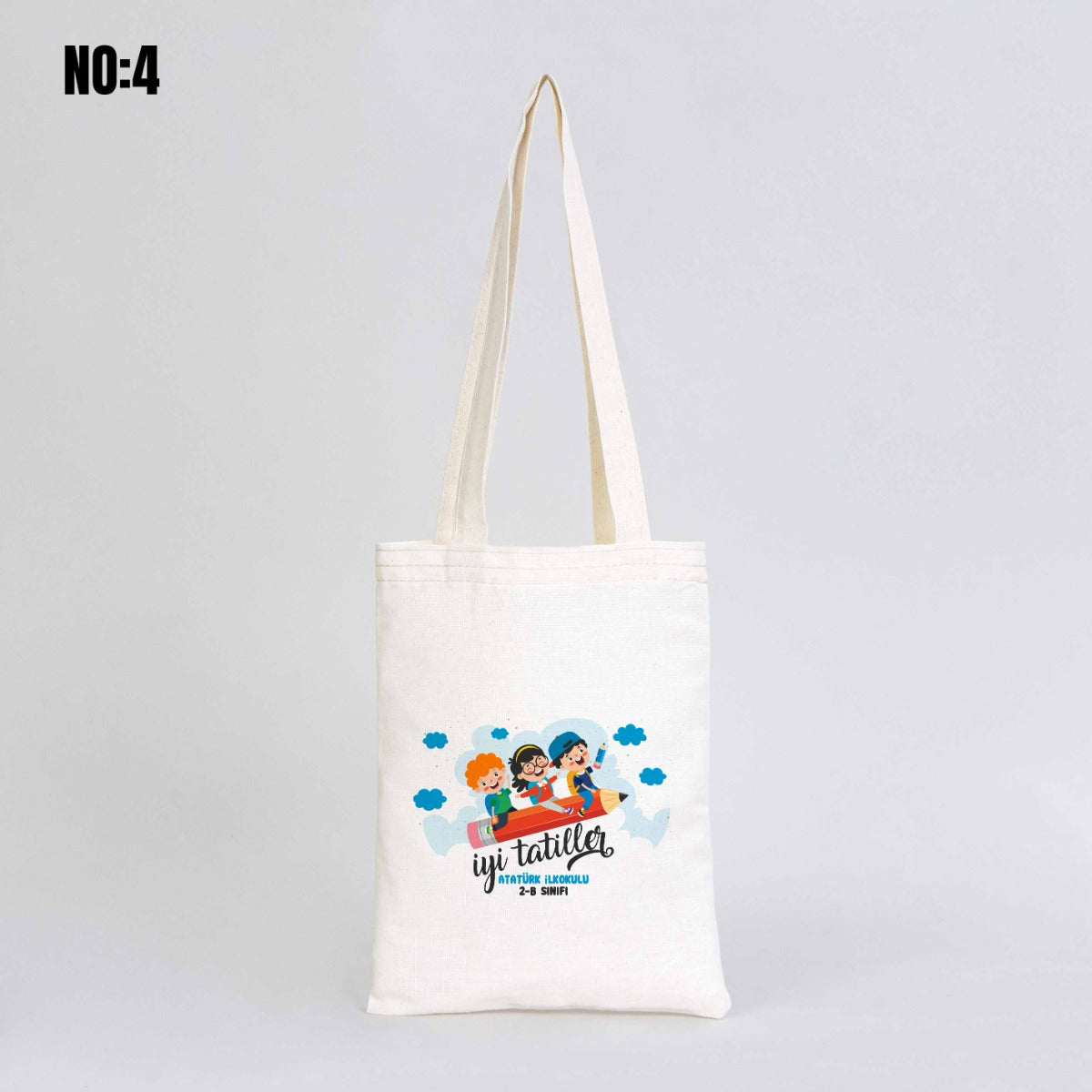 Kitap Çantası Karne Günü Hediyesi - 20x25cm (Özelleştirilebilir) - istecanta.com
