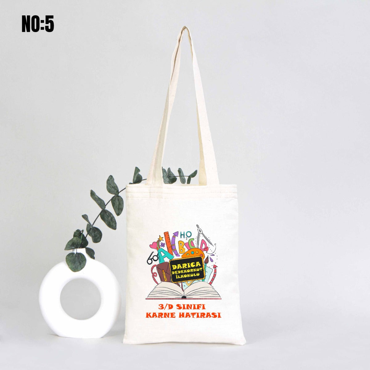 Kitap Çantası Karne Günü Hediyesi - 20x25cm (Özelleştirilebilir) - istecanta.com