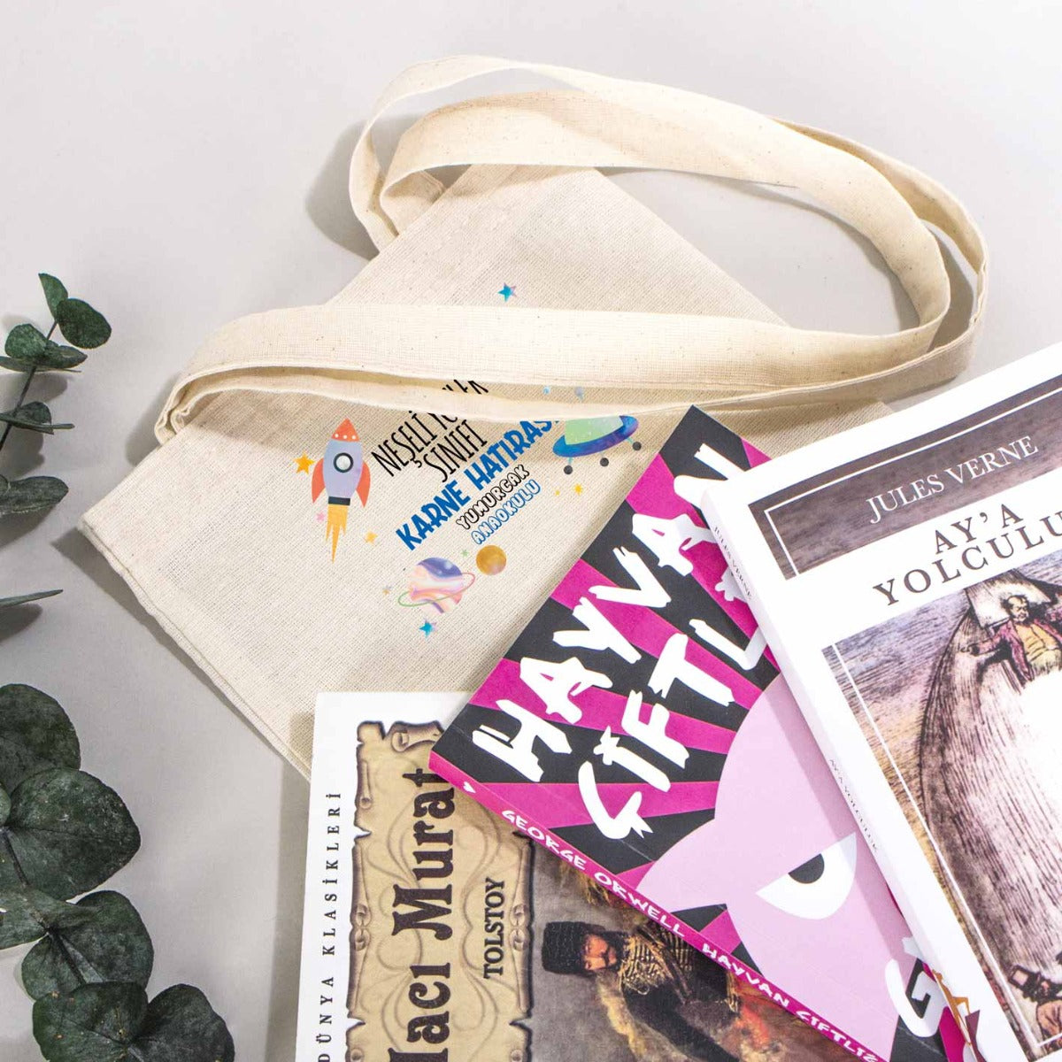 Kitap Çantası Karne Günü Hediyesi - 20x25cm (Özelleştirilebilir) - istecanta.com