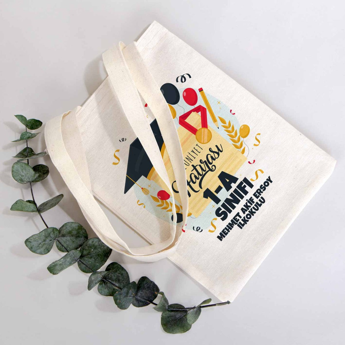 Kitap Çantası Karne Günü Hediyesi - 20x25cm (Özelleştirilebilir) - istecanta.com