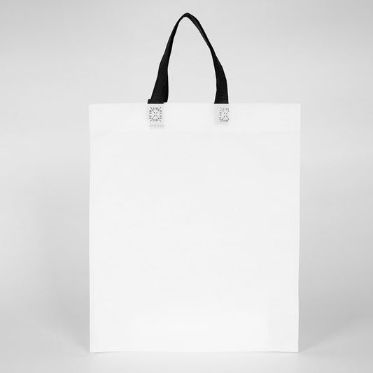 Tela Çanta Ultrasonik - Siyah Kulplu - 35x40cm (Körüksüz) - istecanta.com