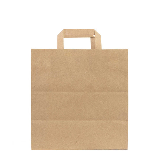Kraft Çanta Düz Saplı - 28x29x17 cm - istecanta.com