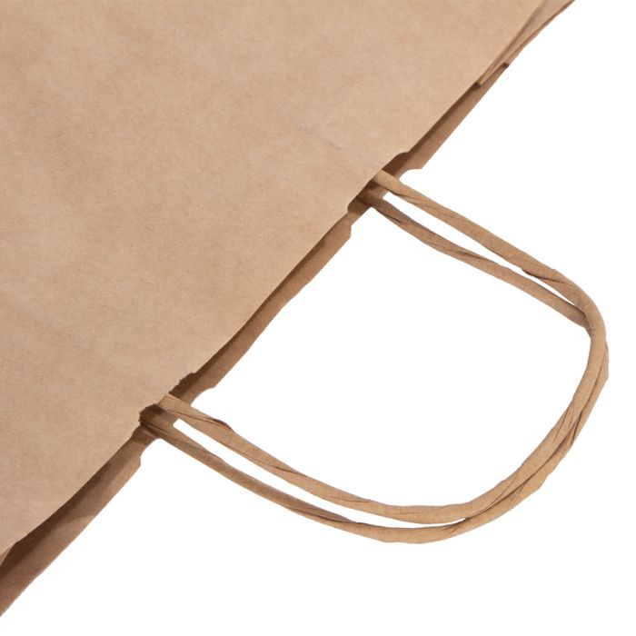 Burgu Saplı Kraft Kağıt Çanta - 32x12x41 cm (Özelleştirilebilir) - istecanta.com