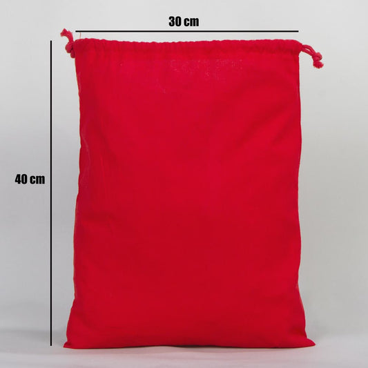 Kırmızı Ham Bez Kese 30x40cm - istecanta.com