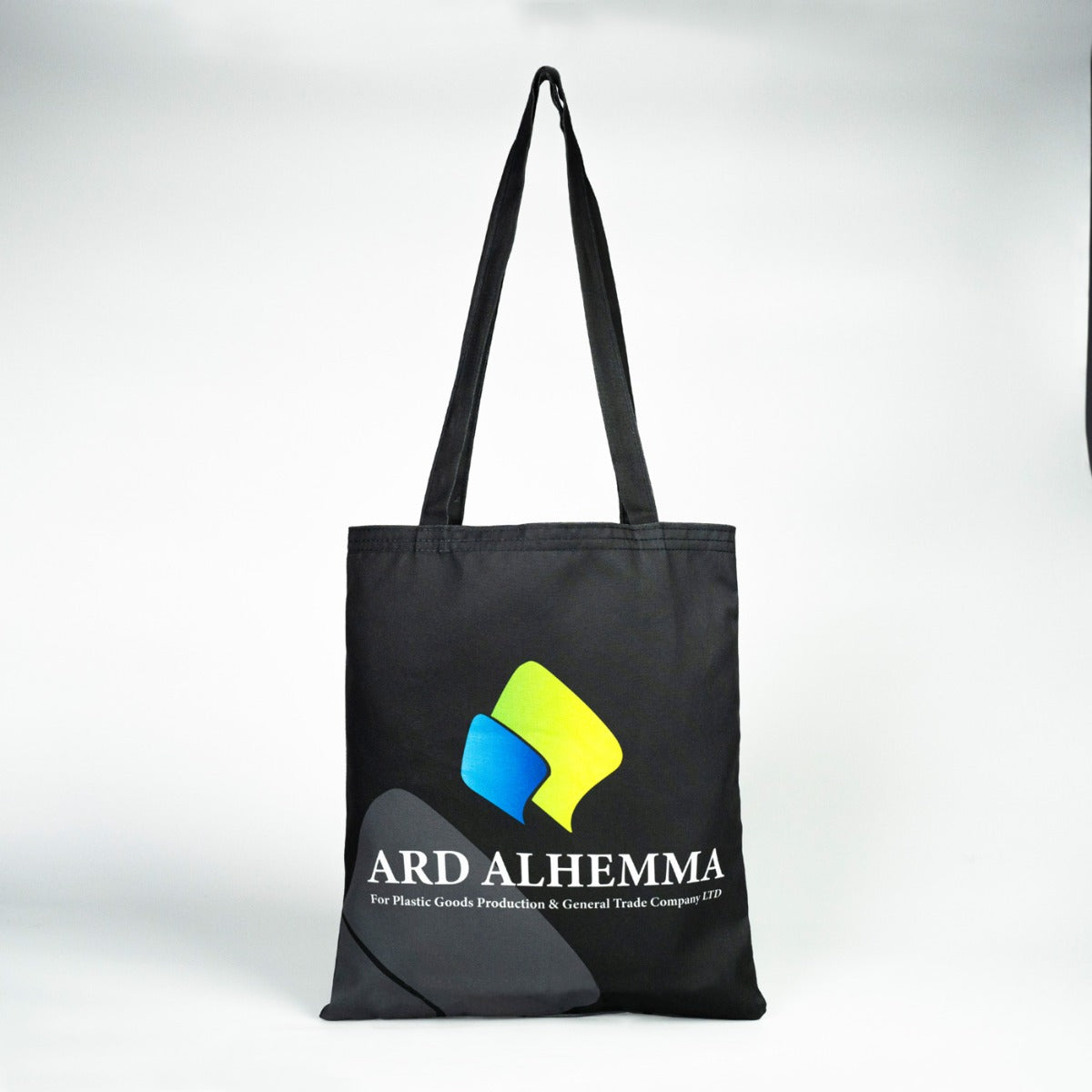 Siyah Süblimasyon Bez Çanta Lamineli- 35x40cm - istecanta.com