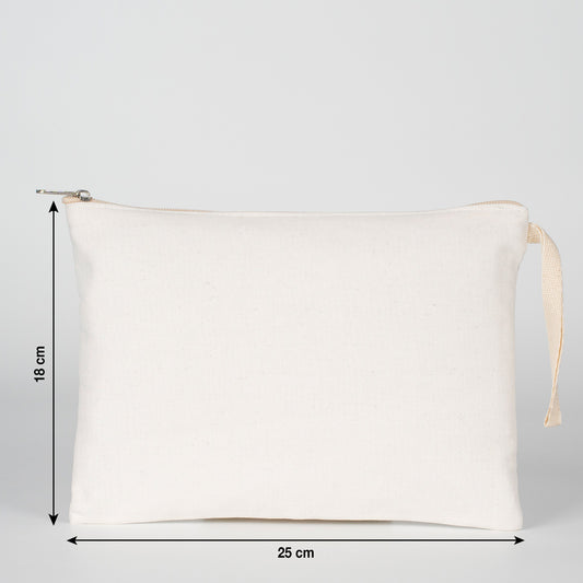 Süblimasyon Ham Bez Clutch - Lamineli 25x18 cm - istecanta.com
