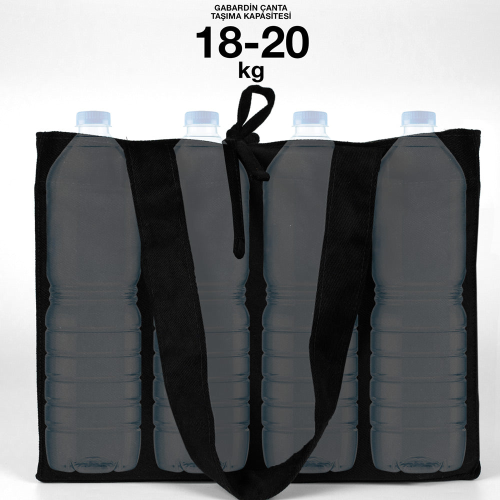 Dünya Kadınlar Günü 8 Mart'a Özel Medium City Soft Kumaş Çanta - Siyah - 35x30x10 cm (Özelleştirilebilir) - istecanta.com