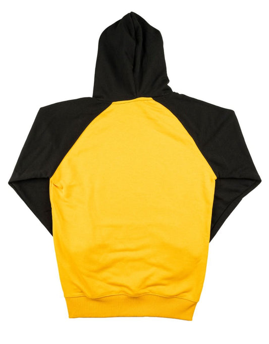 Reglan Gövde Kapüşonlu Sweatshirt Hardal - 3 İplik, Şardonsuz - istecanta.com