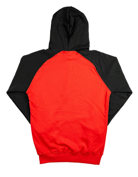 Reglan Gövde Kapüşonlu Sweatshirt Kırmızı - 3 İplik, Şardonsuz - istecanta.com