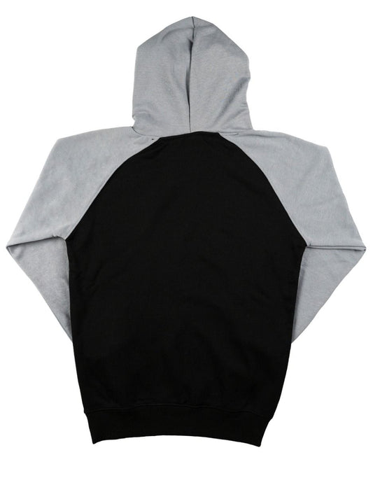 Reglan Kol Kapüşonlu Sweatshirt Gri - 3 İplik, Şardonsuz - istecanta.com