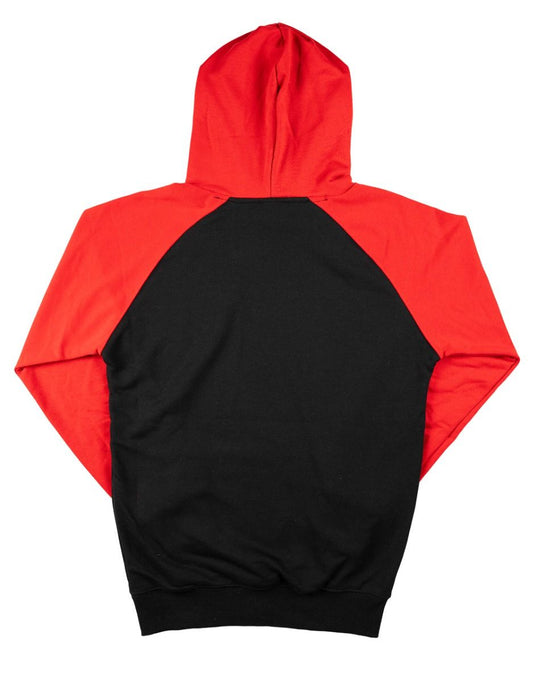 Reglan Kol Kapüşonlu Sweatshirt Kırmızı - 3 İplik Şardonsuz - istecanta.com