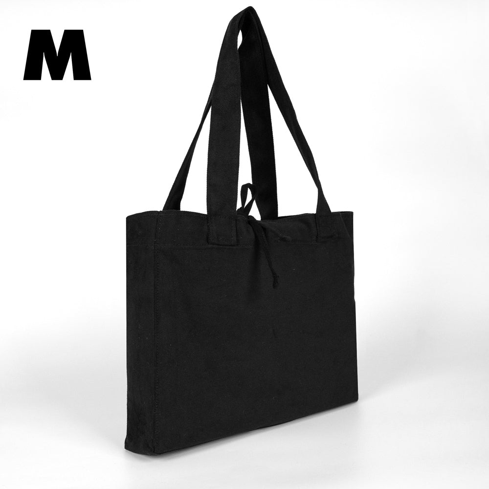 Medium City Soft Kumaş Çanta - Siyah - 35x30x10 cm - istecanta.com