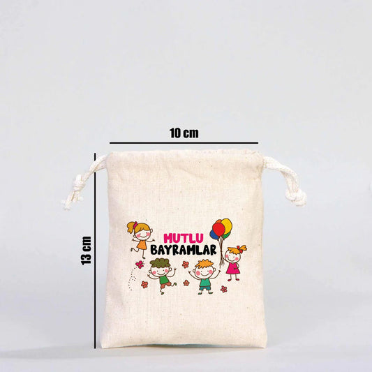 Mutlu Bayramlar Bayram Harçlığı Kesesi - 10x13 cm - No:4
