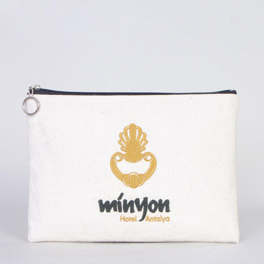 Özel Nakış Baskılı Clutch - 30x21 cm - istecanta.com