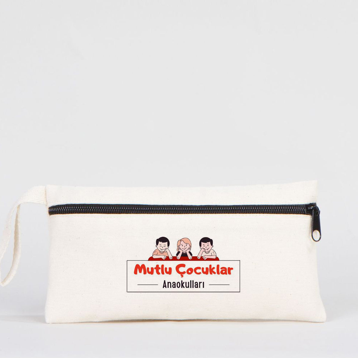 Önden Fermuarlı Bez Kalemlik 21x10 cm (Özelleştirilebilir) - istecanta.com