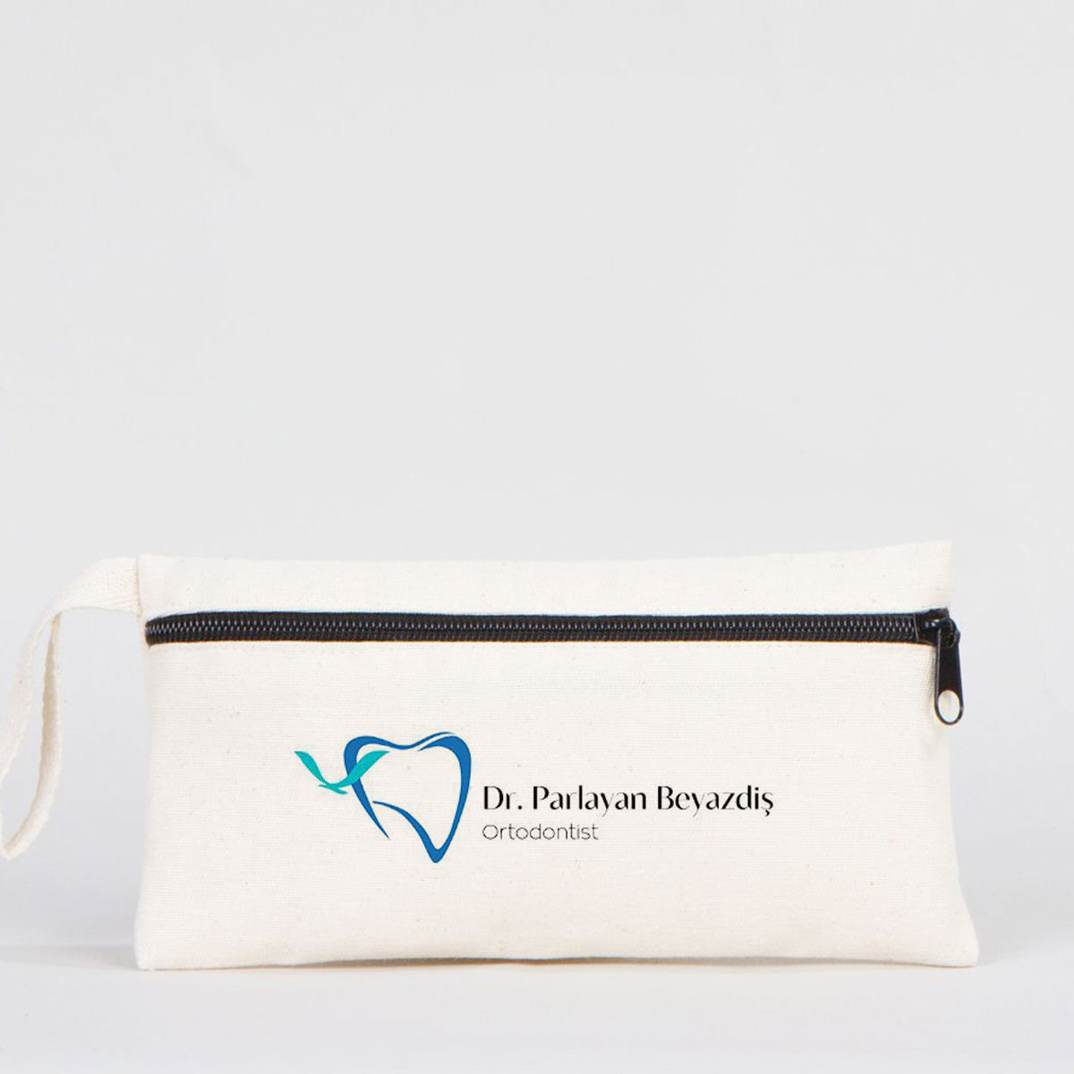 Önden Fermuarlı Bez Kalemlik 21x10 cm (Özelleştirilebilir) - istecanta.com