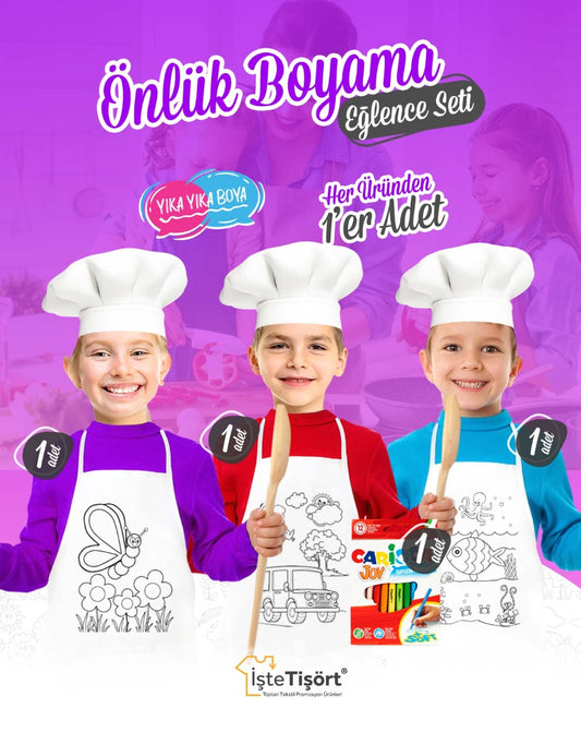 Önlük Boyama Eğlence Seti - istecanta.com