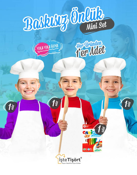Baskısız Önlük Boyama Seti - istecanta.com